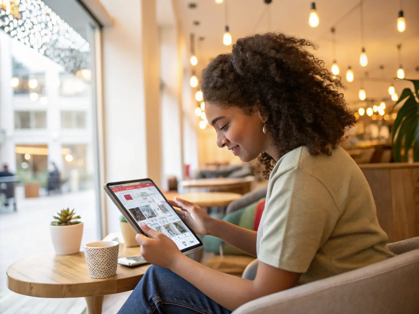 A smartphone displaying a portfolio website for a group of local creators and artists, emphasizing their work and collaborations.