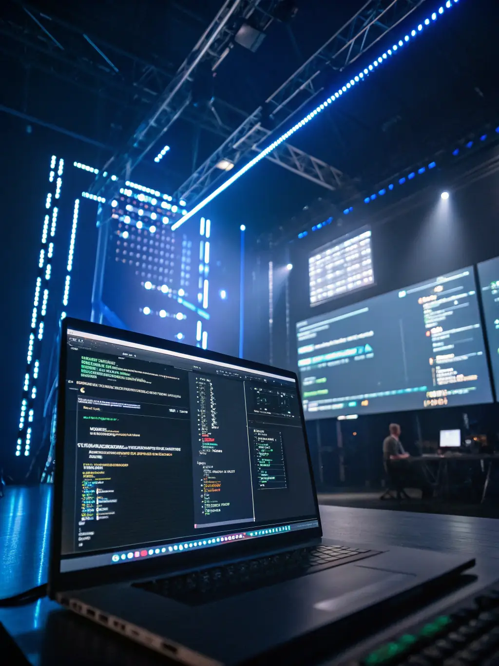 A graphic illustrating a website being deployed and going live almost instantly.